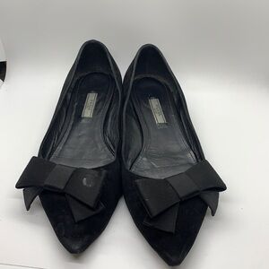 Prada Ballerina Flats With Bow Size 40